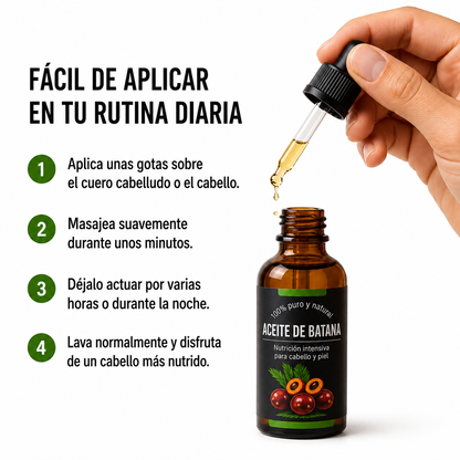 Aceite de Batana 100% Puro – Crecimiento, Brillo y Anticaída Capilar