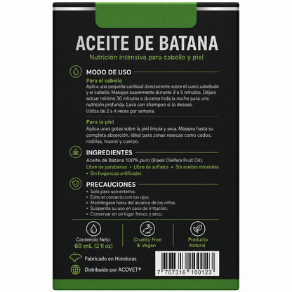 Aceite de Batana 100% Puro – Crecimiento, Brillo y Anticaída Capilar
